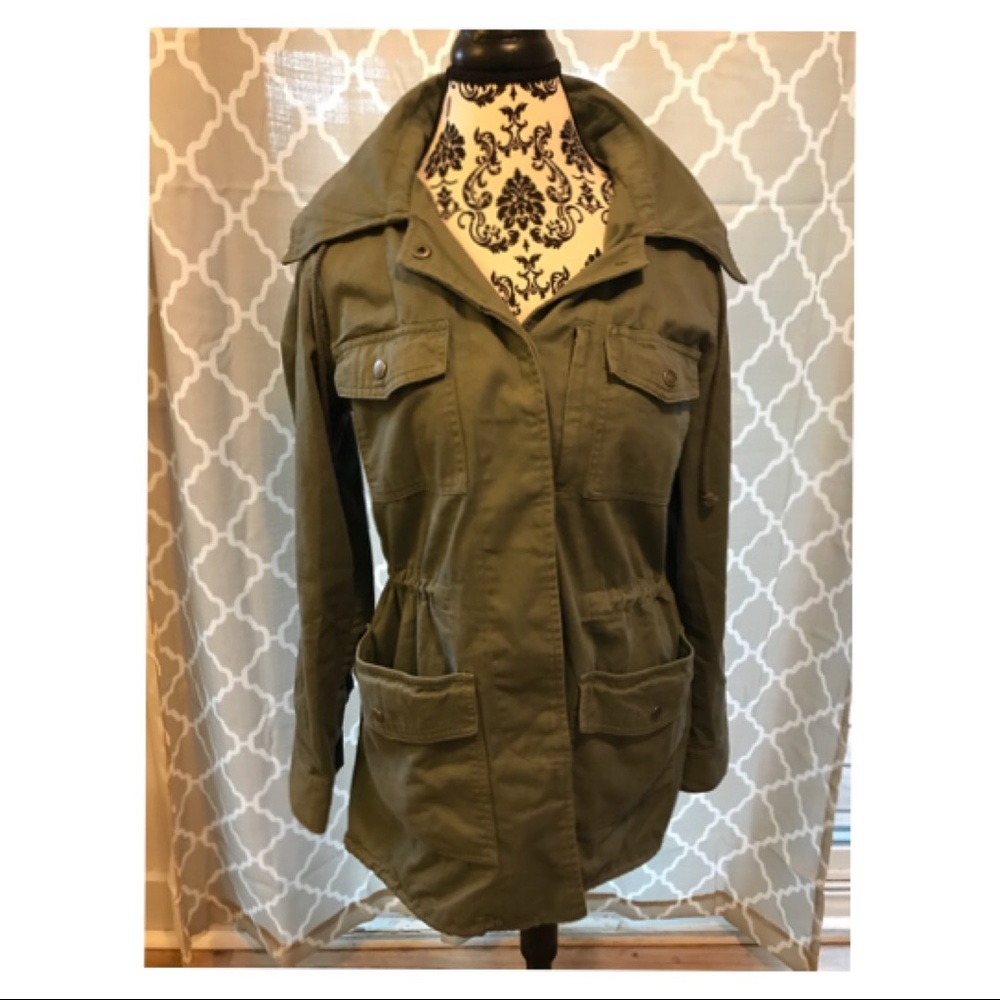 Army green canvas jacket